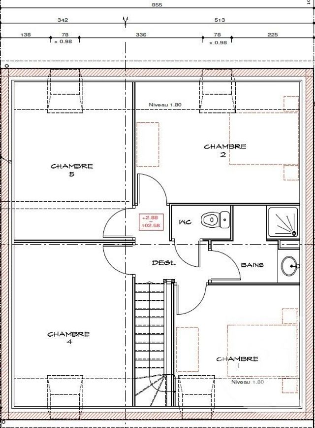 maison à vendre - 5 pièces - 100.46 m2 - ST MEEN LE GRAND - 35 - BRETAGNE - Century 21 Dréano Immobilier