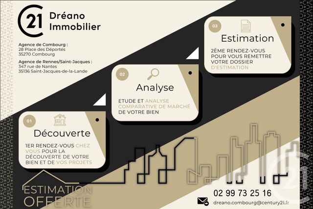 maison à vendre - 7 pièces - 154.4 m2 - COMBOURG - 35 - BRETAGNE - Century 21 Dréano Immobilier